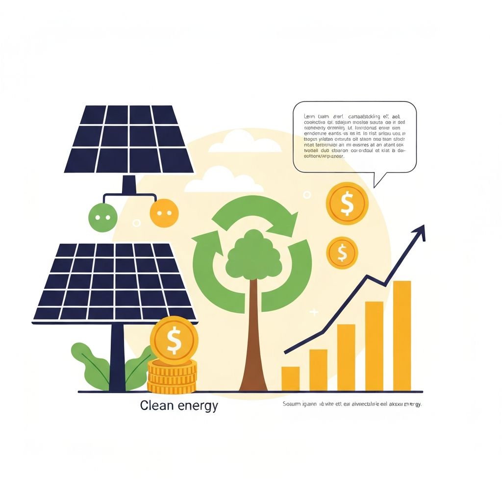 Solar benefits illustration